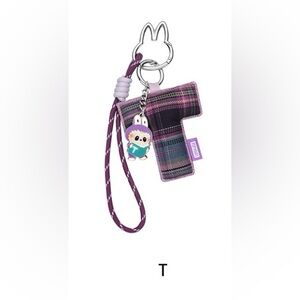 🟥 LABUBU “Pin For Love PENDANT” 💜Letter “T”💜Guaranteed 🆕Opened Box 🟥POP MART🟥